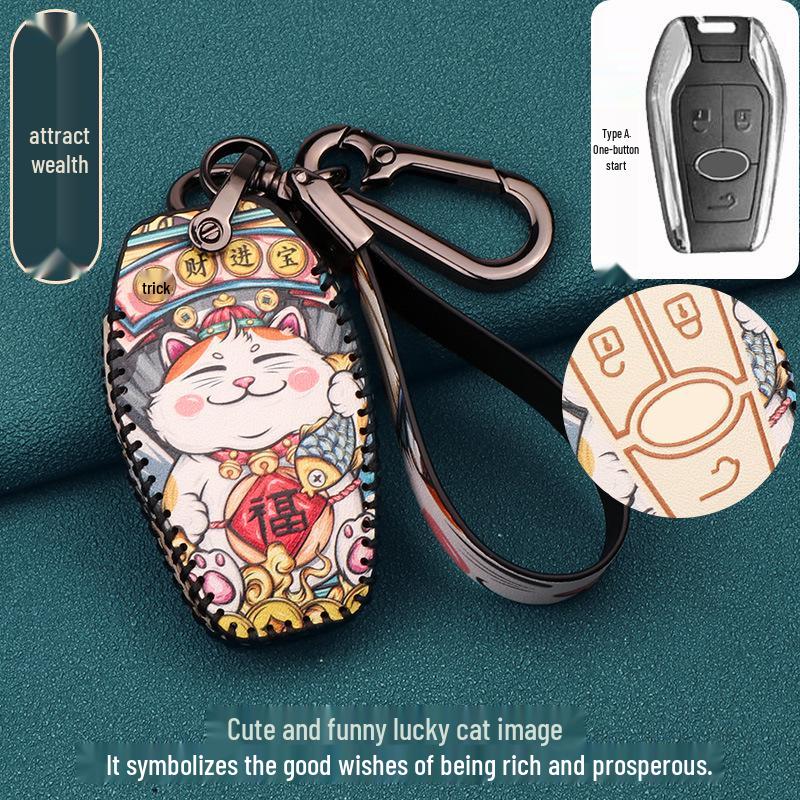 DX7 DX3 DX5 A5 Wing Dance V3 Car Key Fob Protective Case with Buckle