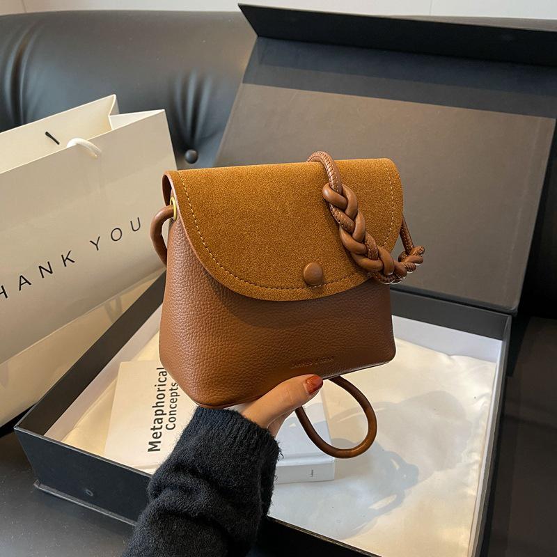 

Niche Y2K Retro Frosted Small Square Handbag - 2025 Spring Collection, Versatile Single Shoulder Crossbody Bag for Women