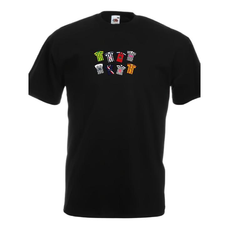 Summer Hipster Tops Men s West Brom Retro Kits Black T-Shirt Tshirt Tee Great Gift for Baggies Fans Choice Of Sizes Retro T-Shirts Tee Short Graphic S чёрный