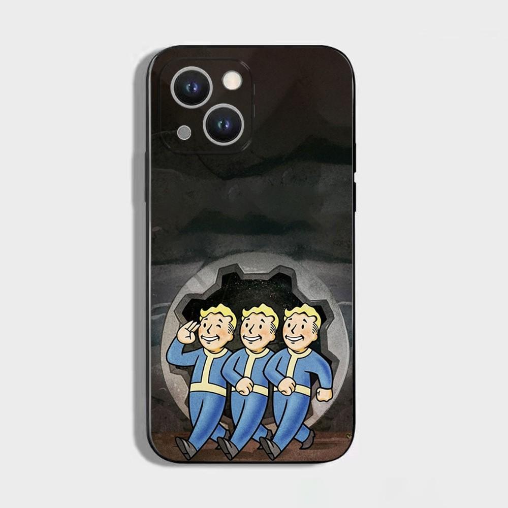 F-Fallout S-Serie 4 Coole Handyhülle Für iPhone 16,15,14,13,12,11 Plus,Pro Max,XS,X,XR,SE,Mini,8,7,Weiches Silikon Schwarze Abdeckung