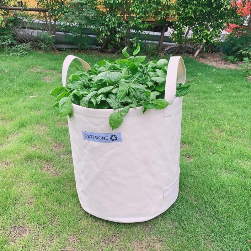 Lawn Garden Clippings Bags Yard Waste Bins Reusable Bags Leaf Container and Trash Bag With Two Carry Handles Two Size (Bigger Size)