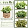 3 Stück Grüne Künstliche Pflanzen Gras Gewebte Kleine Topfpflanzen Heimdekoration home decor  home decoration  Pflanzen
