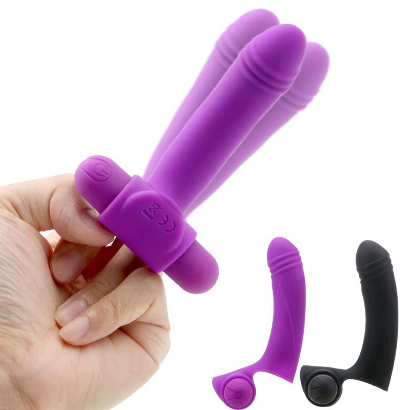 Sexspielzeug für Erwachsene, Spiel, leistungsstarker Finger-Ärmel-Vibrator, Vagina-Massagegerät, Klitoris-Stimulator, Vibration, weiblicher Masturbator