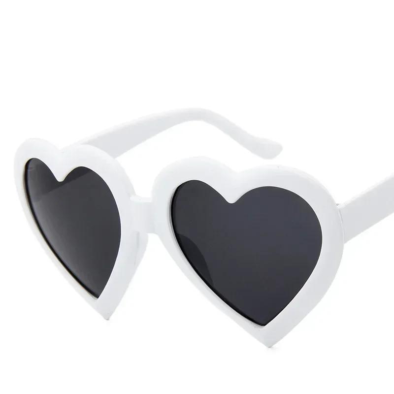 Kids Girls Pink Heart Sunglasses Cat Eye Vintage Designer UV400 Sun Glasses Women Fashion Black Red Heart Shape
