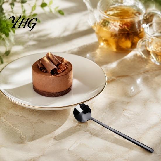 Modern Tableware for Desserts 304 Stainless Steel Lace Dessert Spoon, Coffee Stirring Spoon Elegant Gift Spoons Friends Kids, Metal Teaspoon