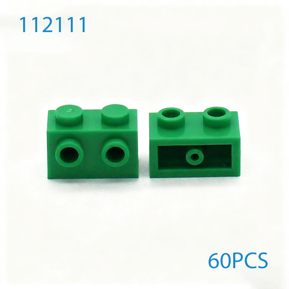 60pcs MOC DIY Building Blocks 11211 Brick Modified 1x2 with Studs Compatible Assembles Particles Construction Toys