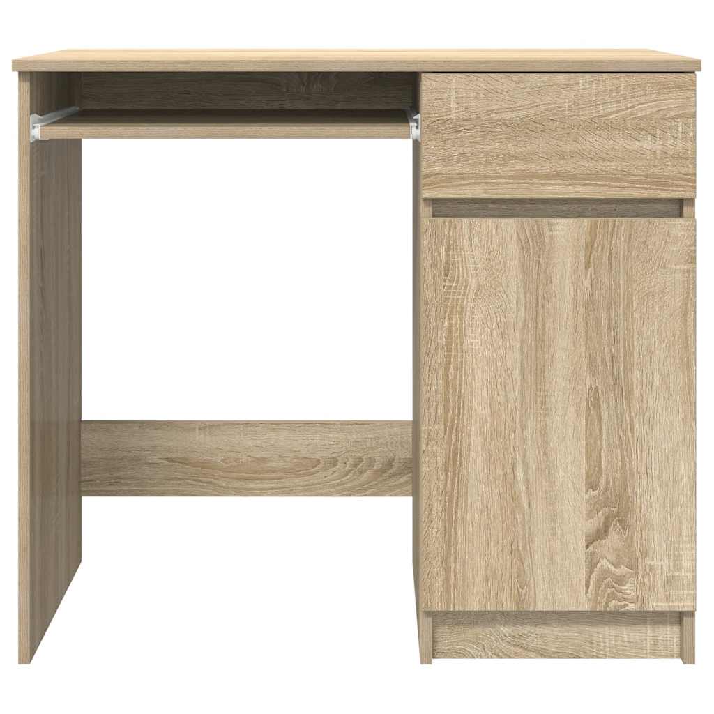 Desk in Sonoma Oak Finish 86 x 49 x 76 cm Engineered Wood