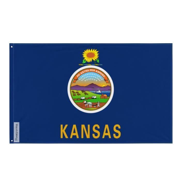 Drapeau - PIXELFORMA - Kansas - 90x150cm - Polyester - Imprimé recto verso