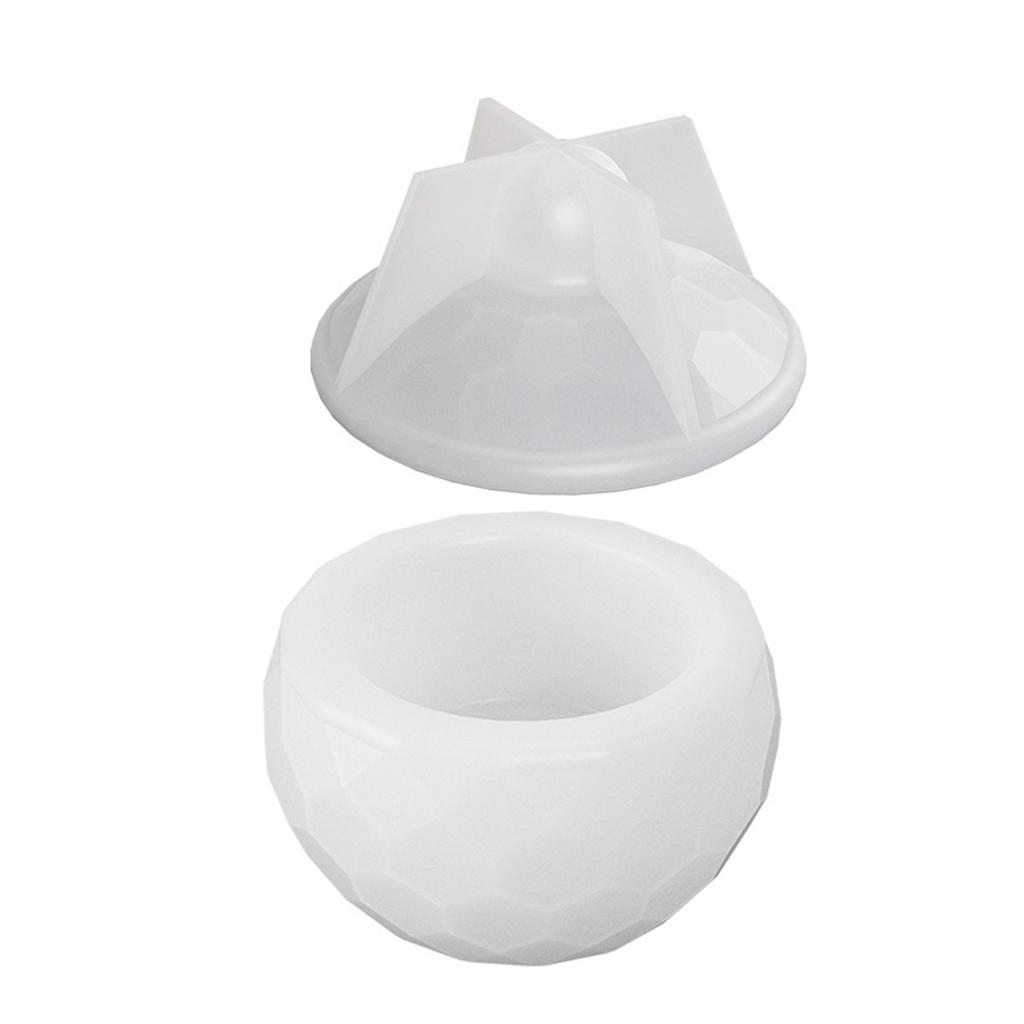 Candle Jar Silicone Mold Gypsum Cement Resin Mould Succulent Flowerpots Molds