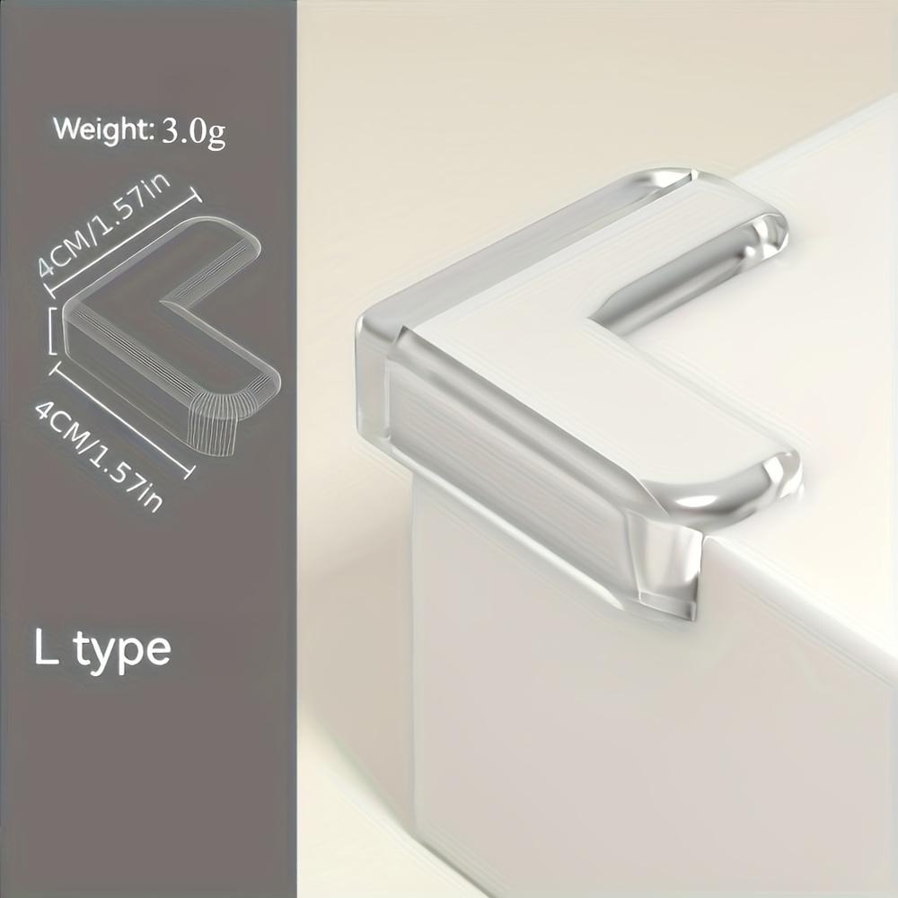 20pcs Transparent PVC Corner Protectors for Power Outlets & Table Edges - Durable Safety Guards, Clear Adhesive Corner Guards for Furniture Protection