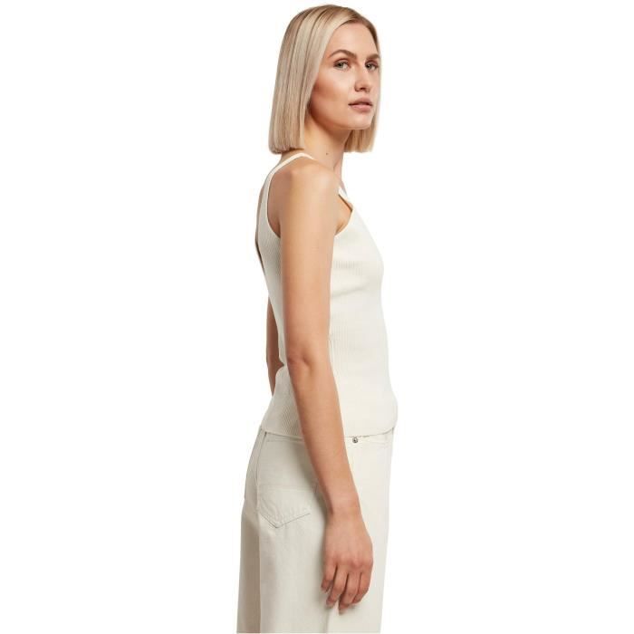 Débardeur femme Urban Classics Rib - blanc cassé - 4XL