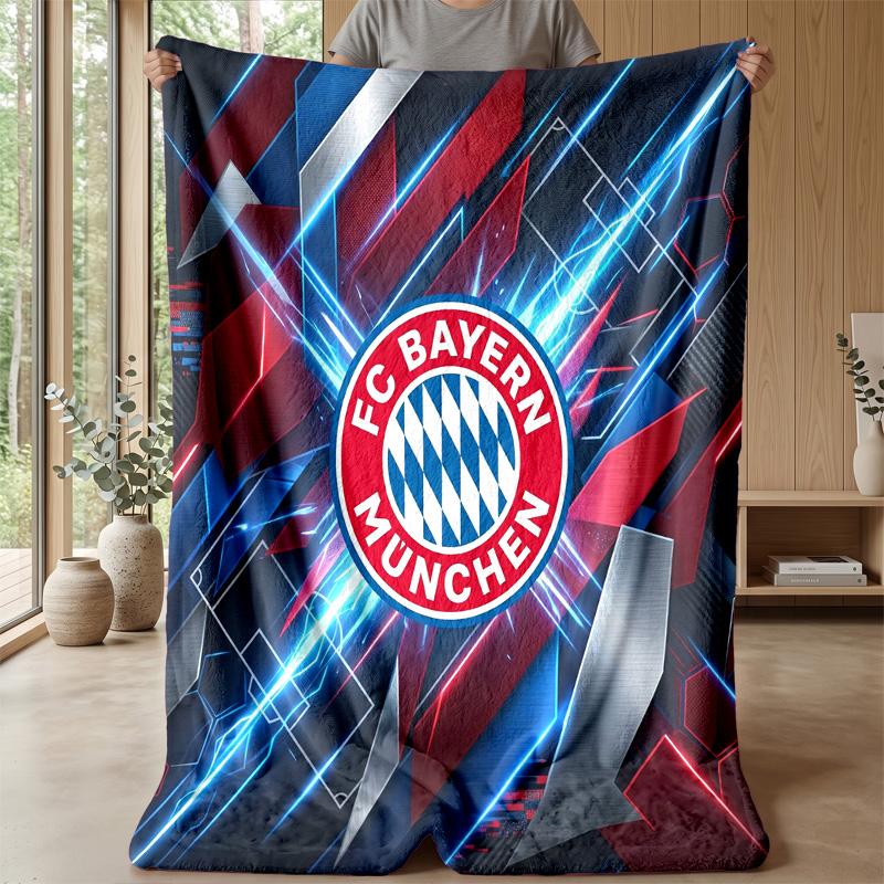 Couverture Thème Bayern Munich Couverture Douce en Flanelle Couverture Pelucheuse Couverture Confortable pour Canapé Lit pour Décoration Intérieure