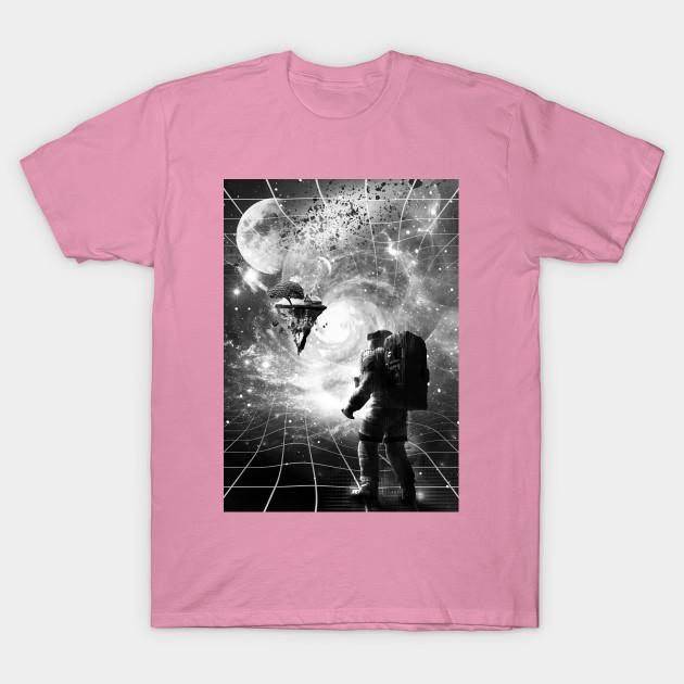 T Shirt Women Through Wormhole Harajuku Print Kawaii Tshirt Summer Short Sleeve Female T-Shirt Top Tee