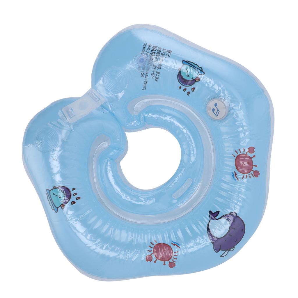 Newborn Swimming Ring Inflatable Floating Collar Baby Swimming Pool Toy for 0?18 Month BabyBlue