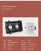 LED Double/Triple-Head Square Downlight: Recessed Aluminum Gimbal Light, COB Spotlight for Commercial Use