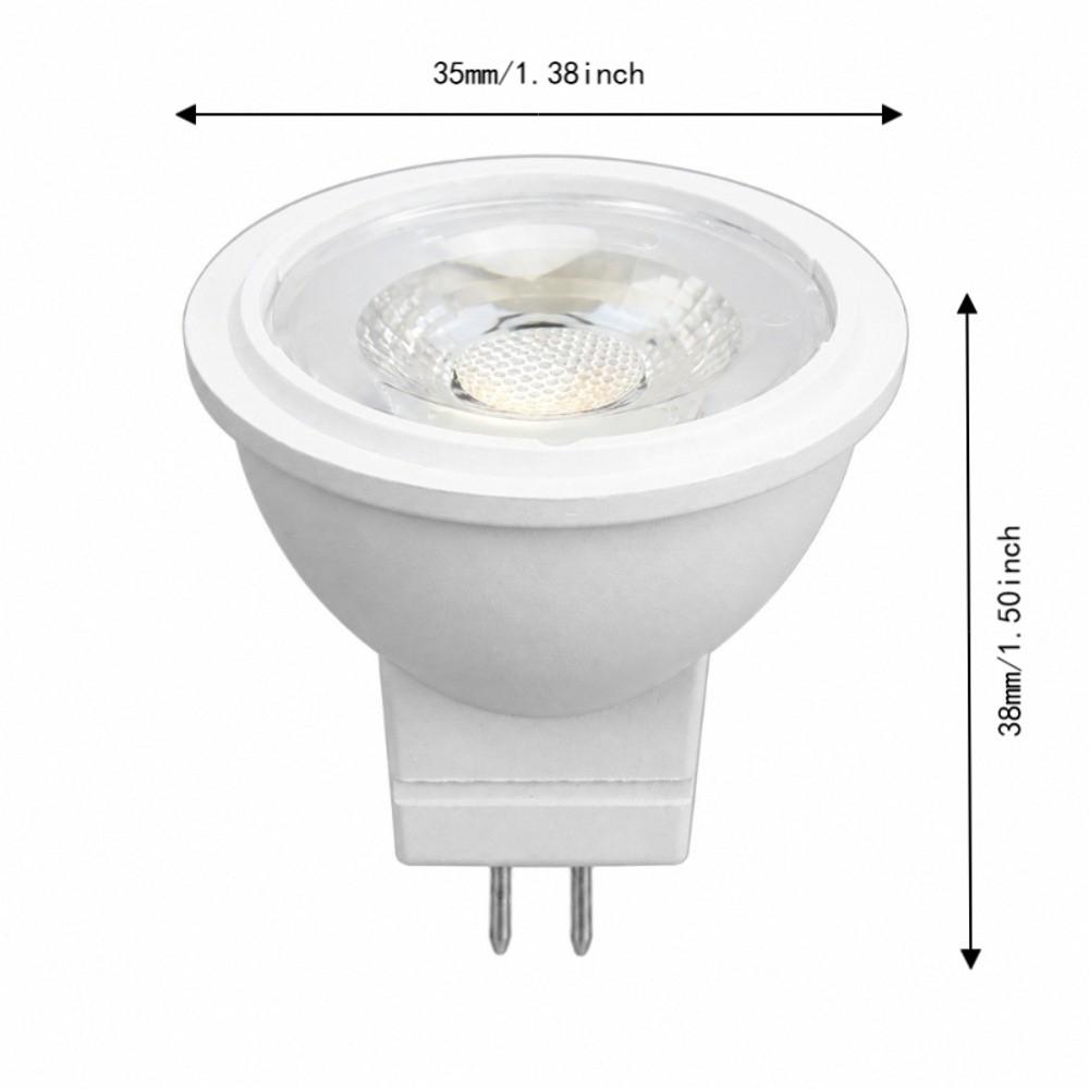 2 Pak GU4 LED Pærer MR11 LED Lyspærer Lavspændingspærer Skabsbelysning