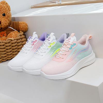 Pantofi de damă respirabili cu țesătură flyknit, nou primăvară 2025, versiune coreeană, pantofi sport de alergare pentru studenți la modă, pantofi casual FZ6602