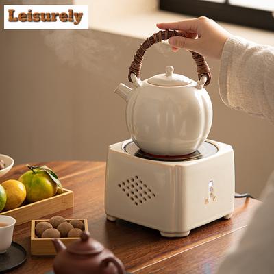 Soda Glaze Side Handle Pot For Electric Ceramic Stove High-capacity Boiling Water Teapot Lifting Handle Teapot Kung Fu Tea Sets