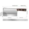 Heavy Duty Stainless Steel Meat Cleaver, Ultra-Sharp Chef's Knife, Professional Butcher Knife, Thickened Blade Kitchen Knife
