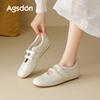 Augustine Mary Jane Women's Shoes 2025 New Autumn with Skirt One Pedal Velcro Soft-soled Casual Shoes