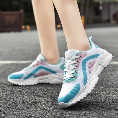 Neue Flyknit Damen Schuhe Mode Sport- und Freizeitschuhe Flyknit Mesh Atmungsaktiv Rutschfest Laufschuhe