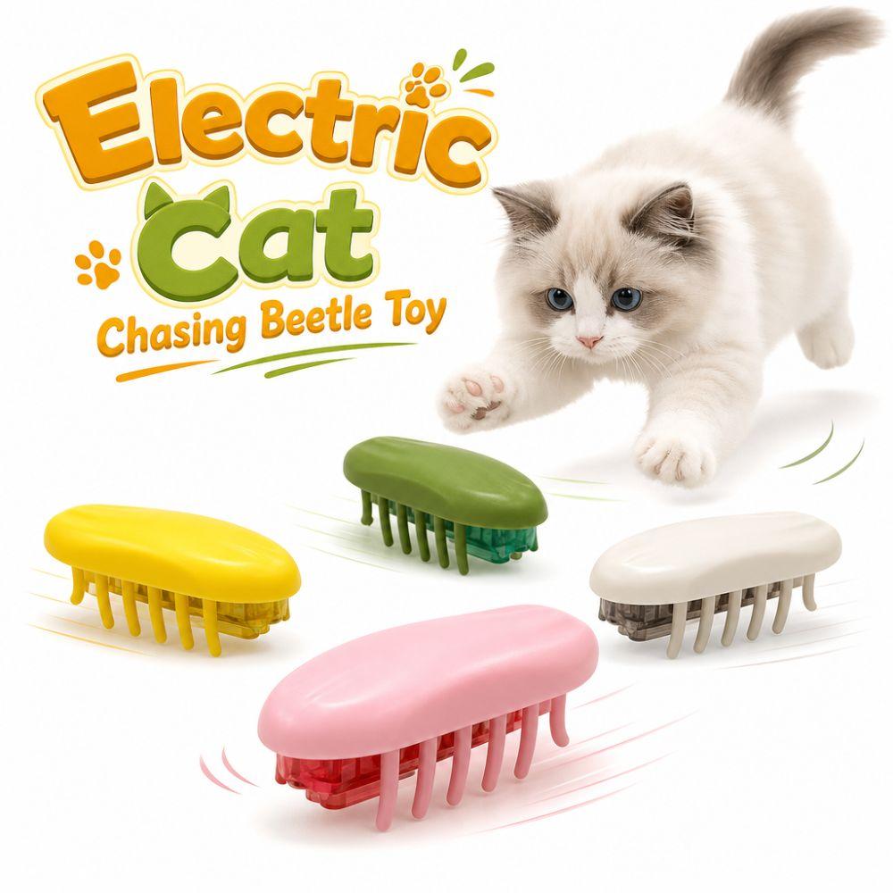 Juguete Eléctrico Interactivo para Gatos Persiguiendo Escarabajos Juguete de Insecto en Movimiento Juguete para Gatos Gatos Corriendo Jugando en Interiores