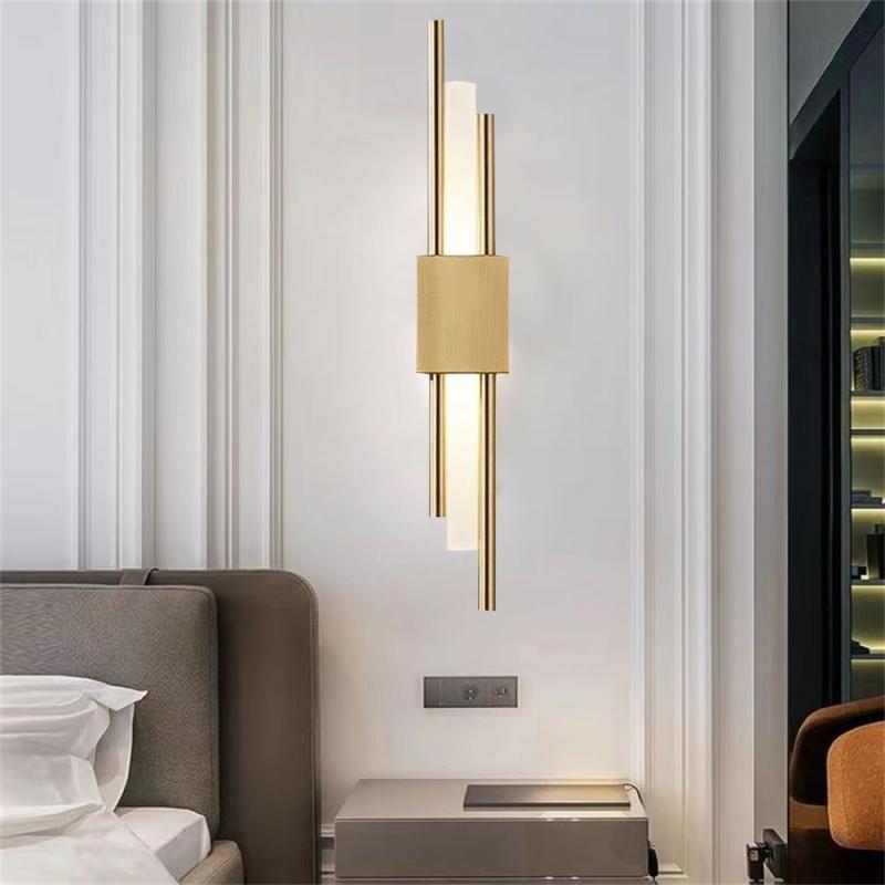 Light Luxury Minimalist Wall Lamp Living Room Bedroom Hotel Bedside Lamp Nordic Style Indoor Lighting Home Decoration Lights