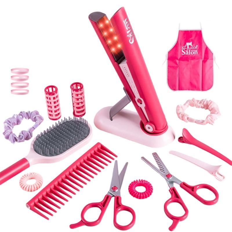 

36Pieces Beauty and Hair Salon Playset with Safe Plastic Roleplay Game Toy for Children Girl Imaginative Playing