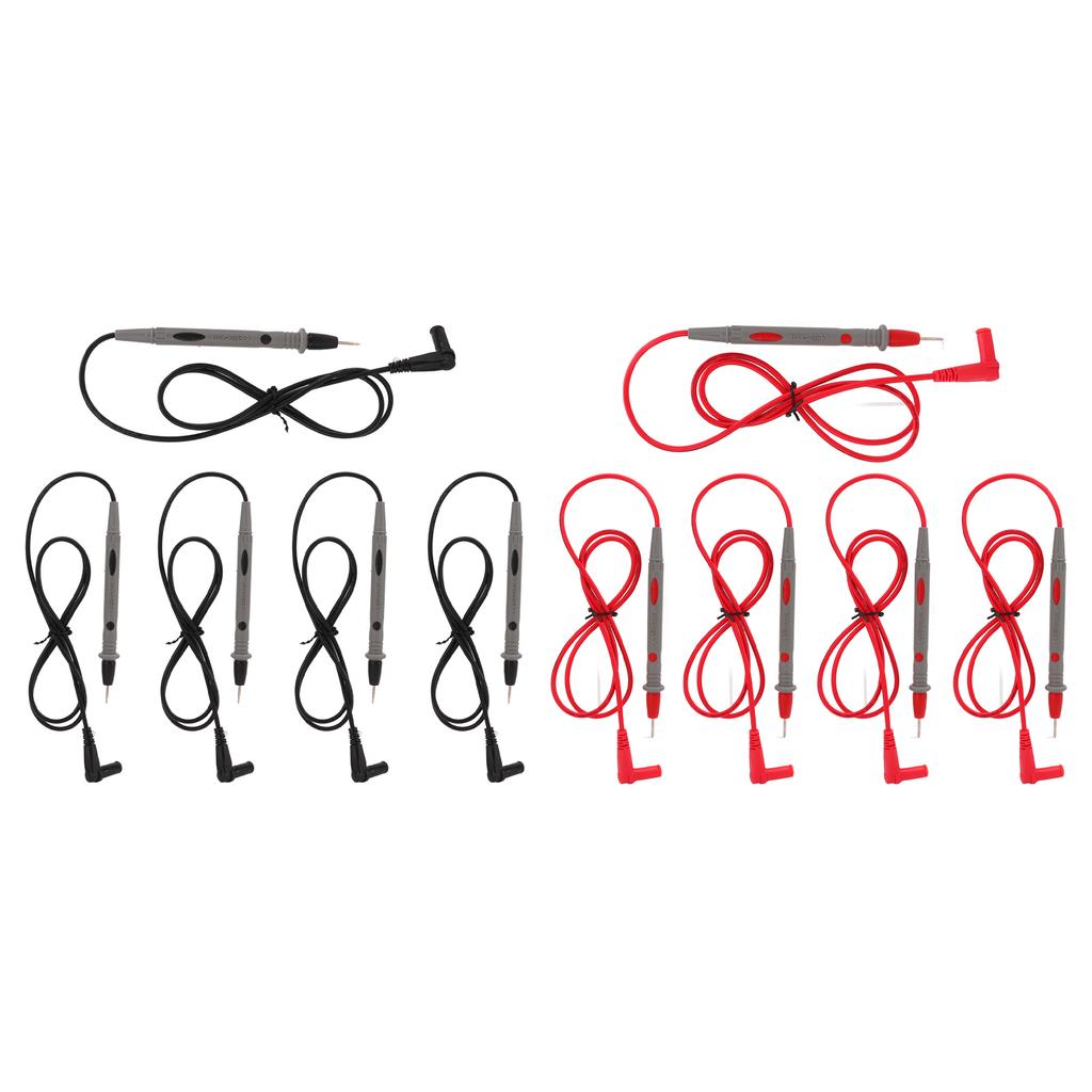 5pcs set 1000V 10A Multi Meter Probe Wire Pen Anti Oxidation Ammeter Test Cord Red Black