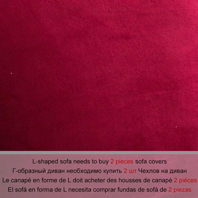 Dicker Plüsch-Sofabezug in L-Form für Wohnzimmer, Eckcouch, Schnitt-Stretch-Sofabezug, elastisch, Canap Chaiselongue