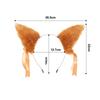 Plush Fox Ear Hair Clip Headband Hair Accessory Cute Furry Fox Ear Hairpin Soft Fox Ear Hairband Ribbon Headdress for