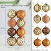 New Creative Christmas Ball Plastic 6cm Xmas Tree Ornament Reusable Painted Plastic Ball Christmas