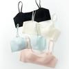 Reggiseno a fascia senza cuciture color pelle Traspirante Invisibile Senza Spalline Lingerie con Spalline Regolabili