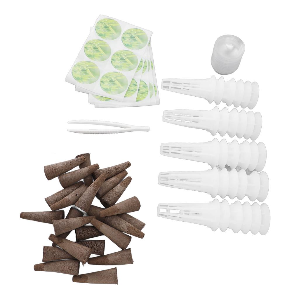 Hydroponic Pods Kit Plastic Peat Soilless Grow Baskets Domes Hydroponics Supplies for Indoor Garden