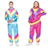 Adult Couple Punk Hip Hop Dance Costume With Polyester Fabric For Halloween Party Performance