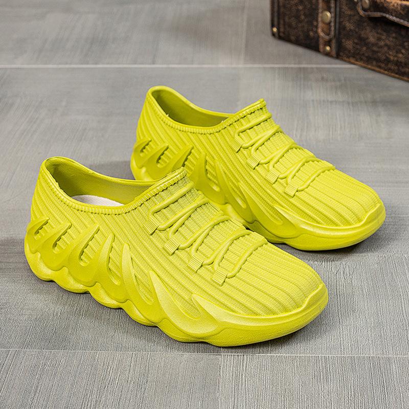 Short rain shoes men's summer fashion casual fishing water shoes non-slip waterproof rain boots rubber shoes student trend