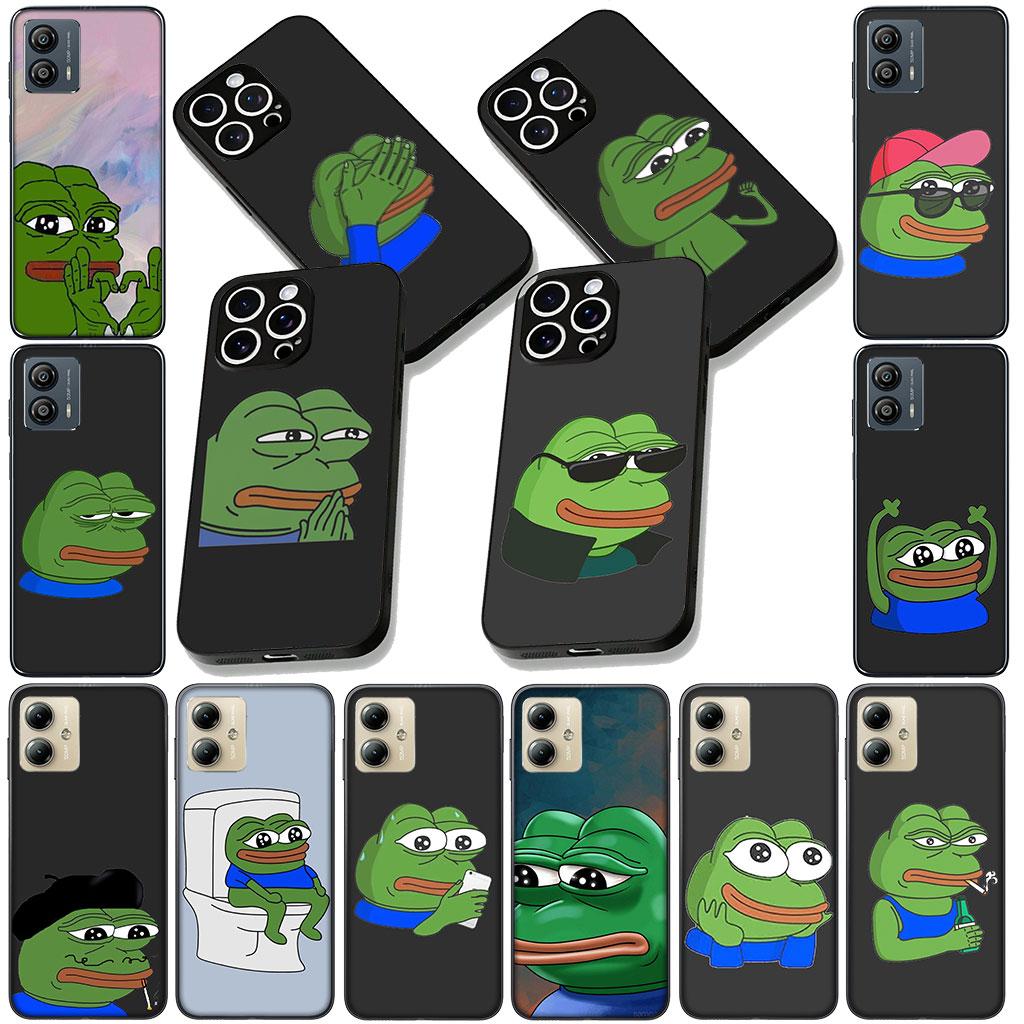Sad Frog Pepe Funny Casing Phone Cover for Samsung Galaxy A05 A06 A14 A50 A51 A52 A12 A13 A23 A70 A07 A25 A26 M53 A56 Soft Case