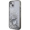 Etui Do iPhone 15 Plus Karl Lagerfeld Liquid Glitter Choupette Transparentne