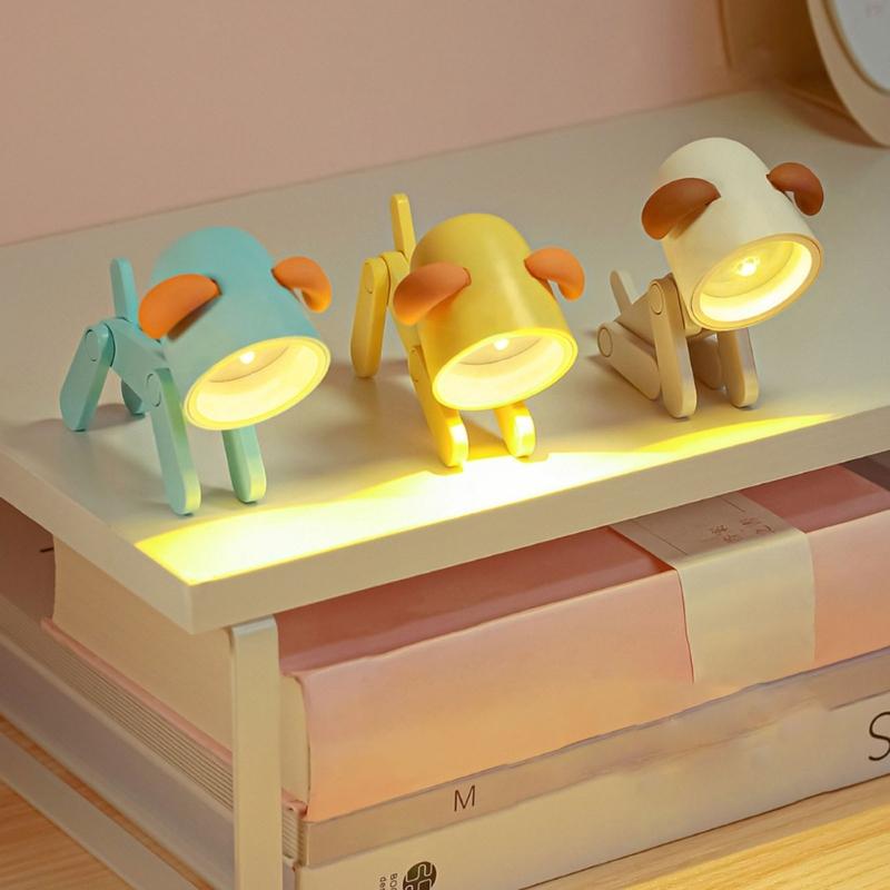 Mini Puppy Desk Lamp for Night Reading Deer Night Light Table Lamp Cute Table Pet Puppy for Baby Girl Women