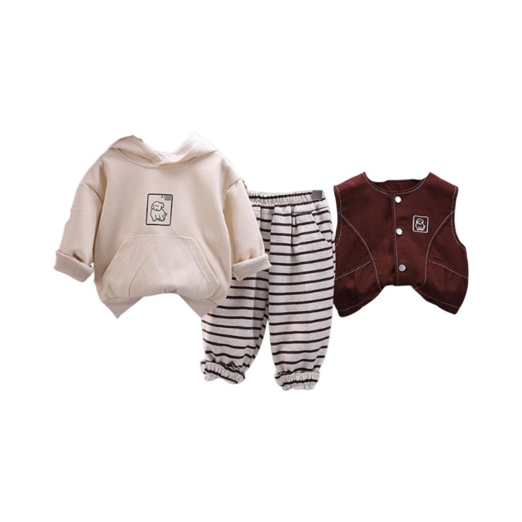 Kinder Freizeit Langarm Set, Bequeme Alltagsoutfits