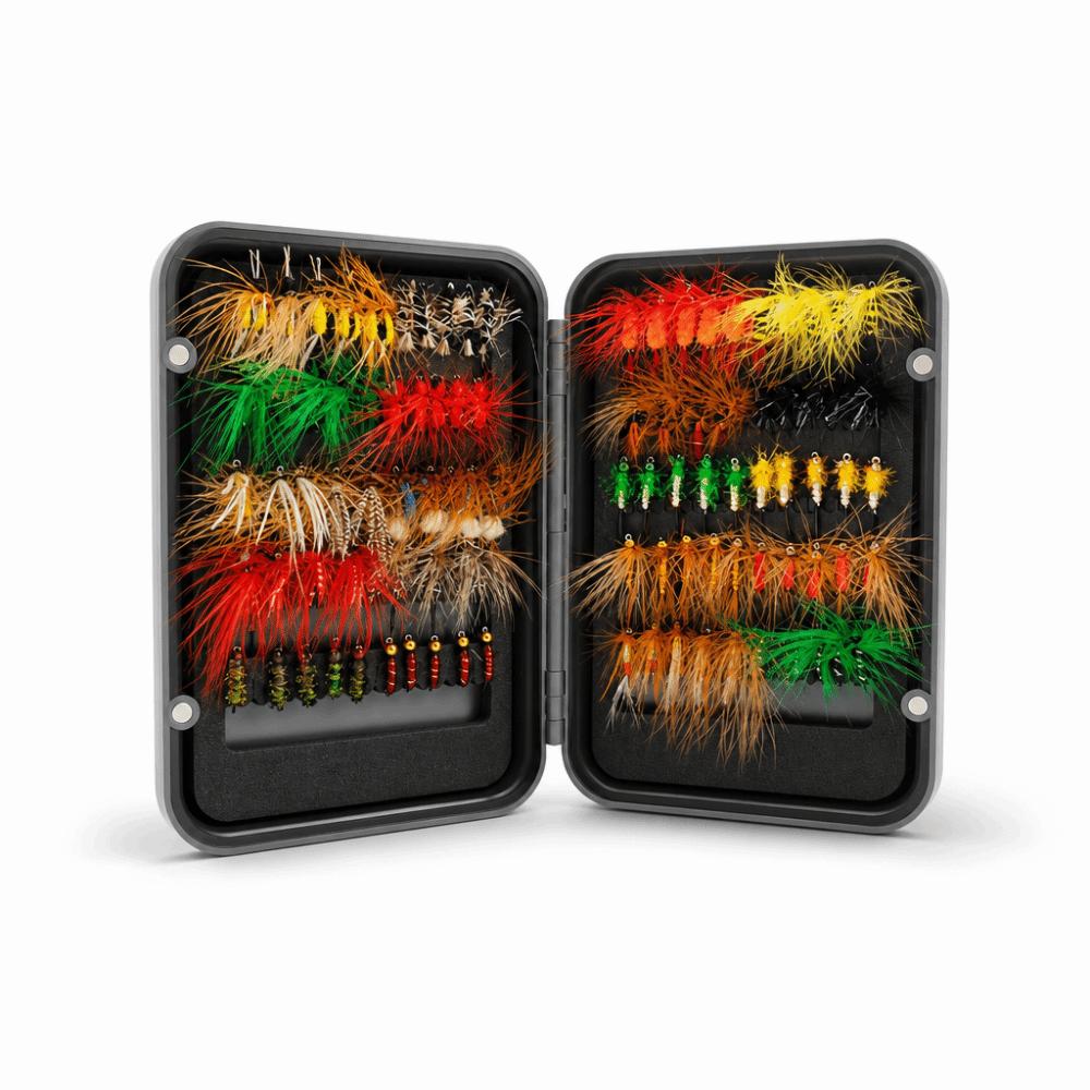 100PCS Lightweight Fly Fishing Kit Handmade Fly Fishing Lures Fly Fishing Flies Kit Trout Fishing 100PCS