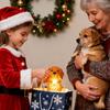 Christmas Dog Lamp LED Night Light Ambient Lighting Decor Gift for Nursery Bedroom Living Room Desk Bedside Table Shelf Decor