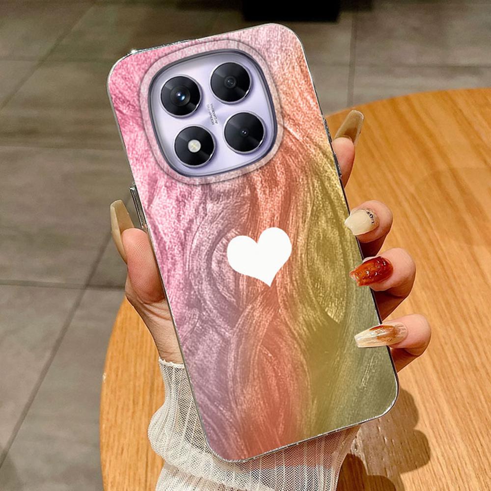 

Красочные бабочки градиент для Xiaomi Redmi Note 13 14 Pro Note14 Pro+ Plus Poco X6 чехлы для телефонов Чехол Мягкий силиконовый бампер Жесткий ПК задняя крышка Poco X6 5G белый