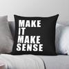 Make It Make Sense Square Pillowcase Polyester Linen Velvet Printed Zip Decor Home Cushion Cover