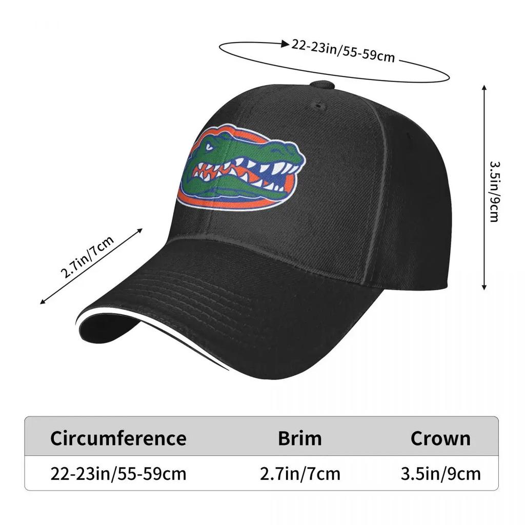 Baseballkappe Unisex Florida Modekappen Hüte für Krokodil-Logo Asquette Homme Dad Hat für Unisex Trucker Cap