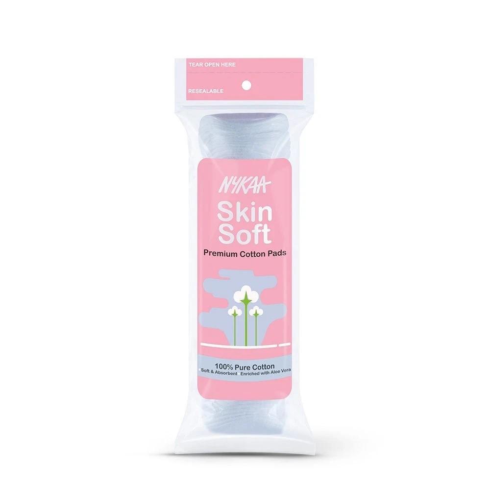 Nykaa Skin Soft Premium Cotton Pads (80 Pcs) – Ultra-Soft Pads for Gentle Makeup