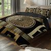 3dílná sada povlečení s geometrickým vzorem, velikost King Size, Vintage evropský kulatý povlak na přikrývku, měkký, pohodlný, sada povlečení do ložnice