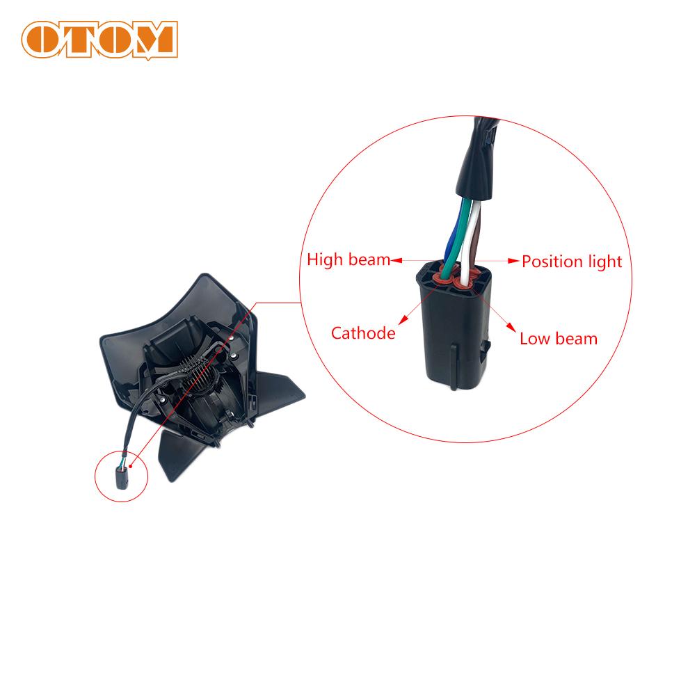 OTOM Motocycle LED Headlight Assembly For KTM 2024 EXC EXCF XCW XCFW 150 250 300 450 500 Enduro Off-road Motorcycle Head Light