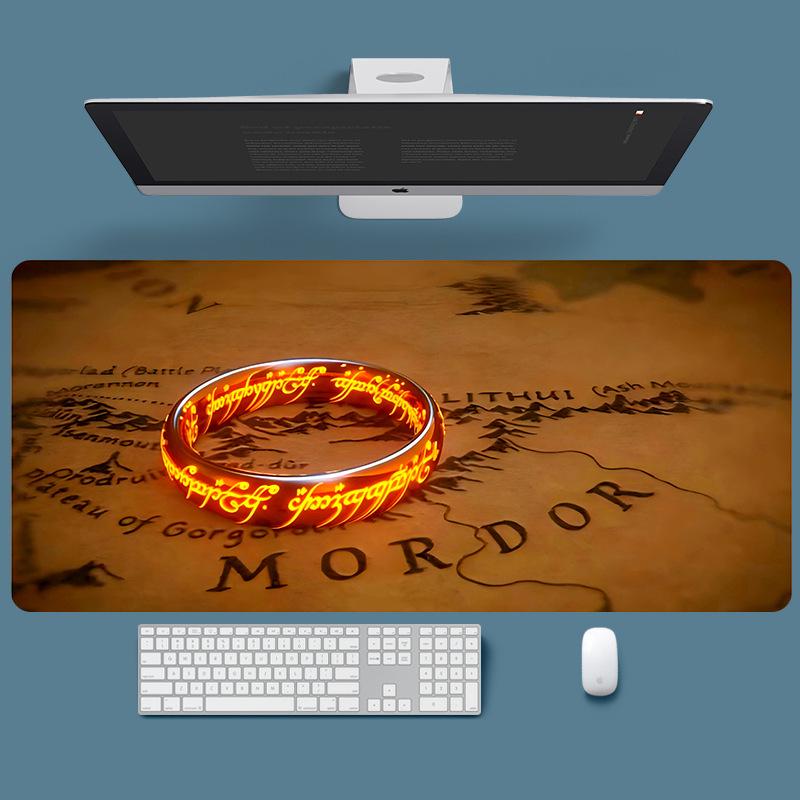 Thick Oversized Desk Mat - Gaming Mouse Pad with Shortcut Keys
