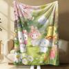 Sanrio Steampunk Plush Flannel Blanket Lightweight Throw Cartoon Cute Air Conditioning Bed Sofa Cover Nap Office Shawl Girl Gift